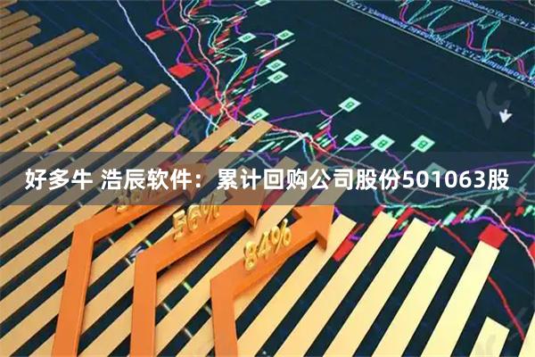 好多牛 浩辰软件：累计回购公司股份501063股